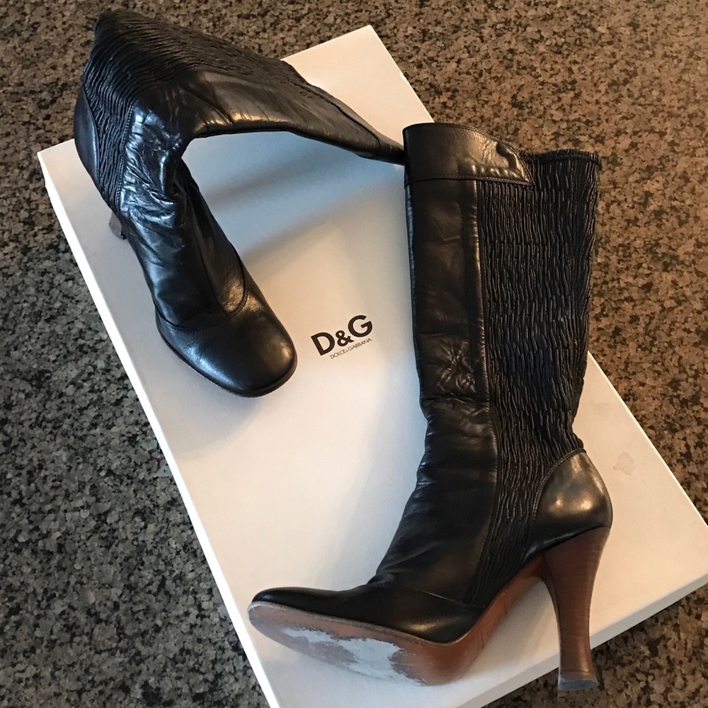 D&G knee high boots.